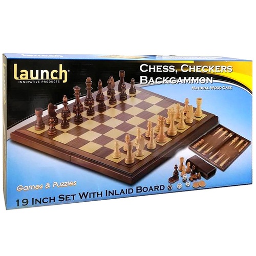 Chess Checker Backgammon 19" (CLA019854)
