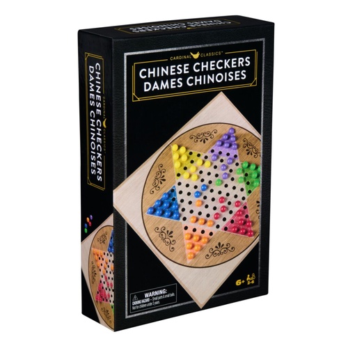 Cardinal Classics Chinese Checkers Dames Chinoises Classic Game 2-6 Players