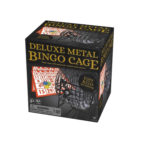 Cardinal Deluxe Metal Bingo Cage Casino Games 1 Set CLA715840
