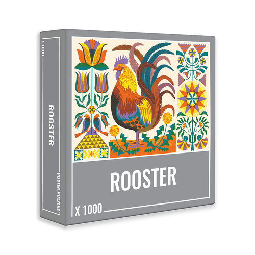 Cloudberries Rooster Adult Jigsaw Puzzle incl Poster 1000 Pieces