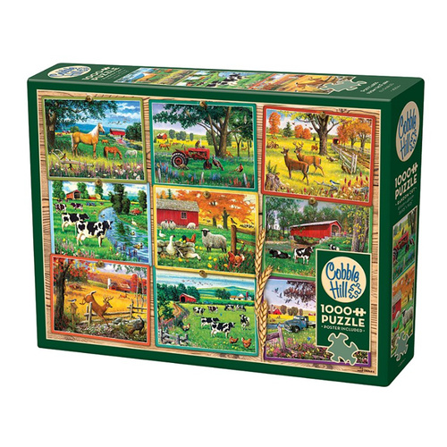 Cobble Hill Postcards from the Farm Jigsaw Puzzle 1000 Pieces (COB40014)