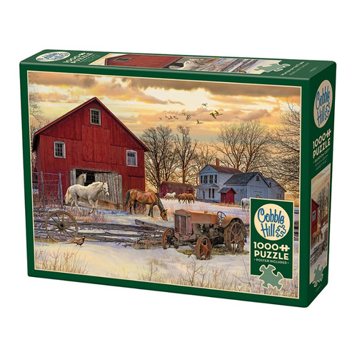 Cobble Hill Winter on the Farm Jigsaw Puzzle 1000 Pieces (COB40027)