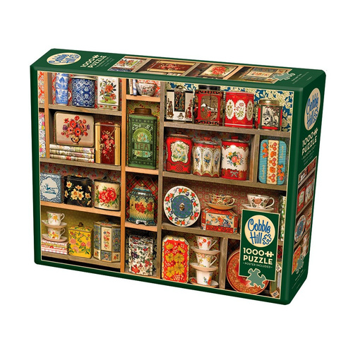 Cobble Hill Vintage Tins Jigsaw Puzzle incl Poster 1000 Pieces (COB40054)