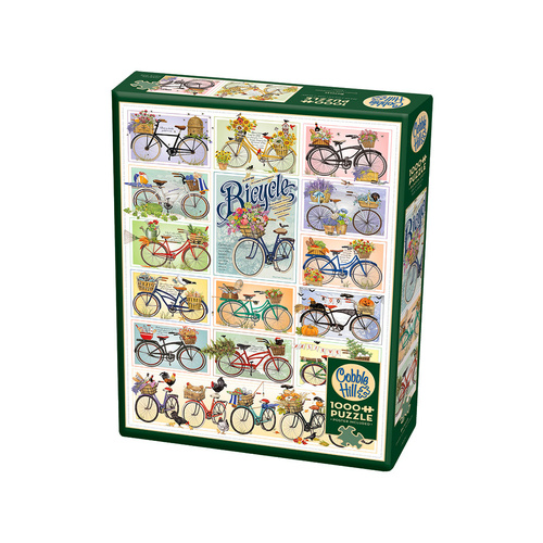 Cobble Hill Bicycles Jigsaw Puzzle incl Poster 1000 Pieces (COB40068)