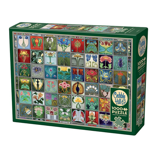 Cobble Hill Art Nouveau Tiles Jigsaw Puzzle 1000 Pieces (COB40090)
