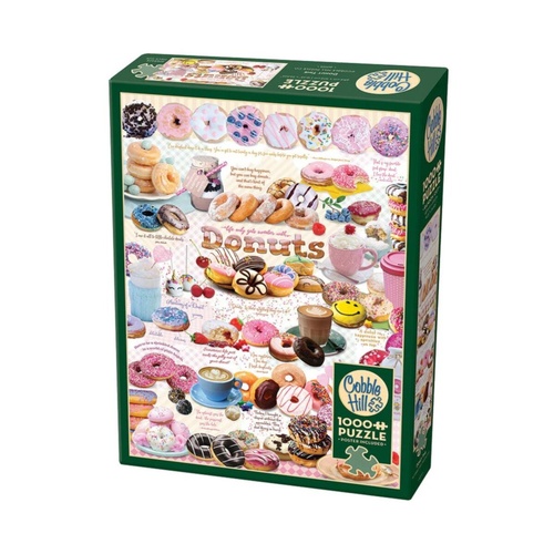 Cobble Hill Donut Time Jigsaw Puzzle incl Poster 1000 Pieces