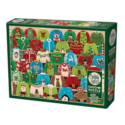 Cobble Hill Ugly Xmas Sweaters Jigsaw Puzzle 1000 Pieces