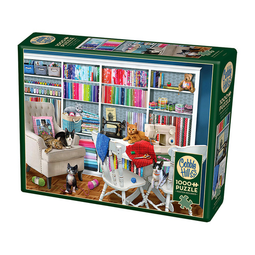 Cobble Hill Sewing Room Jigsaw Puzzle incl Poster 1000 Pieces (COB40138)
