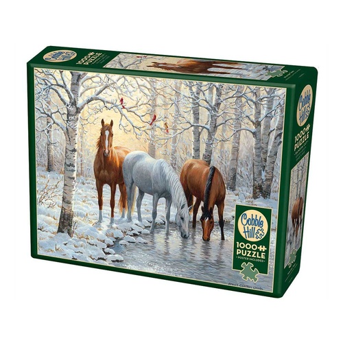 Cobble Hill Winter Trio Jigsaw Puzzle incl Poster 1000 Pieces (COB40158)