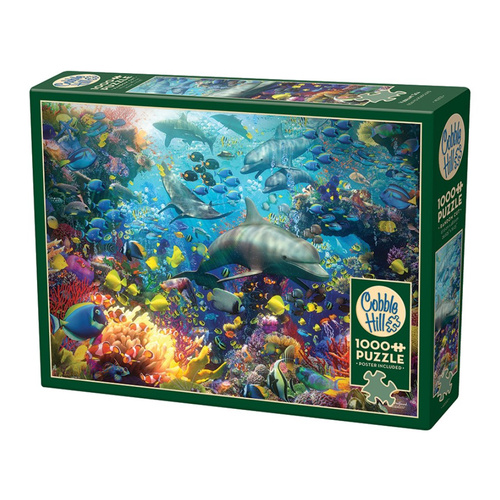 Cobble Hill Vibrant Sea Jigsaw Puzzle incl Poster 1000 Pieces (COB40202)
