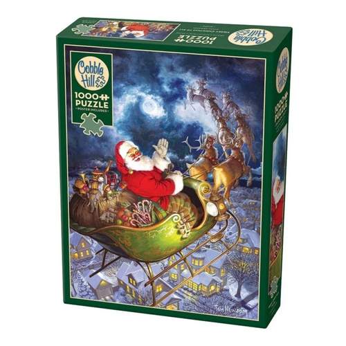 Cobble Hill Merry Christmas to All Jigsaw Puzzle 1000 Pieces