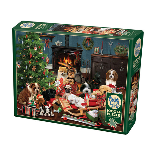 Cobble Hill Christmas Puppies Jigsaw Puzzle 1000 Pieces (COB40214)