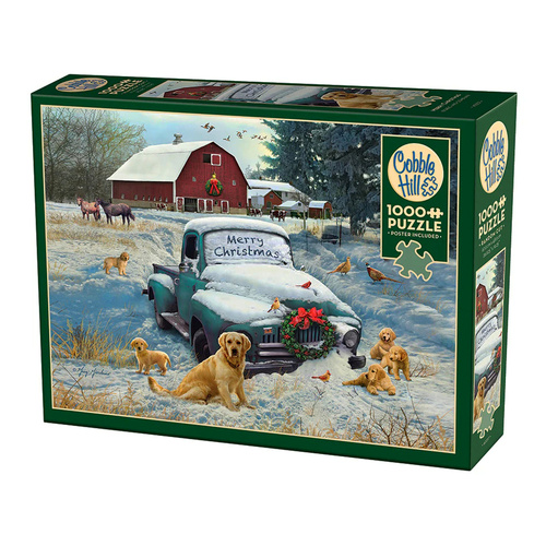 Cobble Hill Merry Christmas Jigsaw Puzzle 1000 Pieces (COB40237)