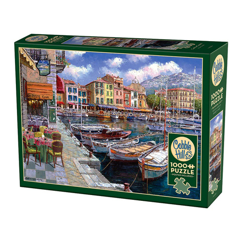 Cobble Hill Cafe in Cassis Jigsaw Puzzle 1000 Pieces (COB40238)