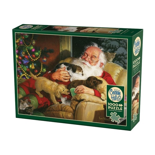 Cobble Hill Santa's Quiet Time Jigsaw Puzzle 1000 Pieces