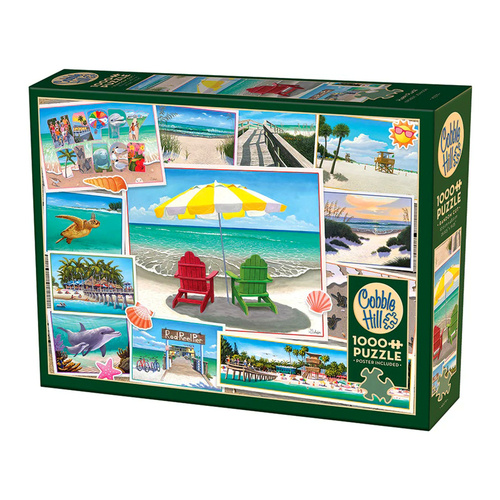 Cobble Hill Happy Place Jigsaw Puzzle incl Poster 1000 Pieces (COB40279)