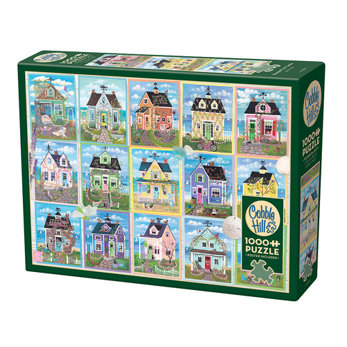 Cobble Hill Seaside Cottages Jigsaw Puzzle incl Poster 1000 Pieces
