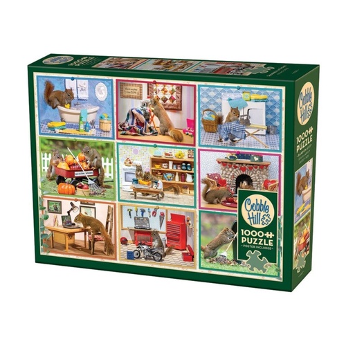 Cobble Hill Squirrels at Home Jigsaw Puzzle 1000 Pieces