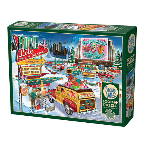 Cobble Hill Holiday Drive in Christmas Time Jigsaw Puzzle 1000 Pieces