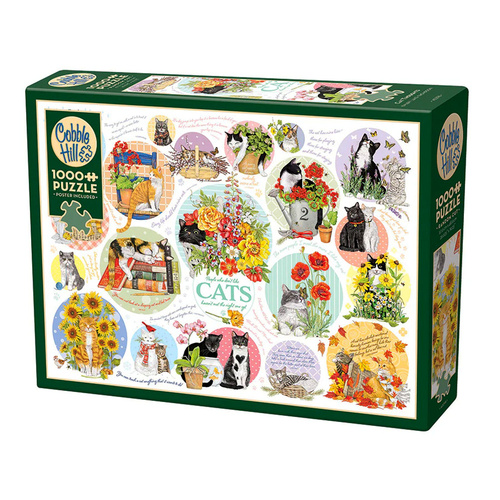 Cobble Hill Cat Thoughts Jigsaw Puzzle 1000 Pieces (COB40298)