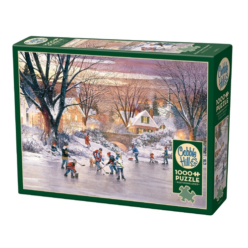Cobble Hill Hometown Hockey Jigsaw Puzzle incl Poster 1000 Pieces
