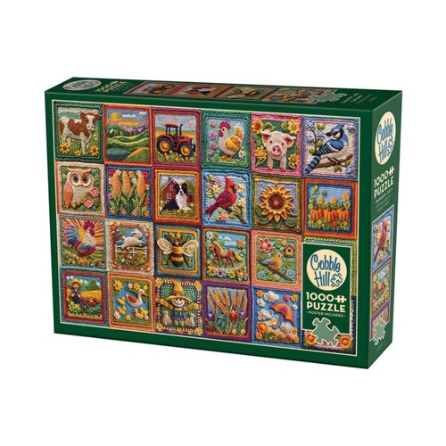 Cobble Hill Country Life Crochet Jigsaw Puzzle 1000 Pieces