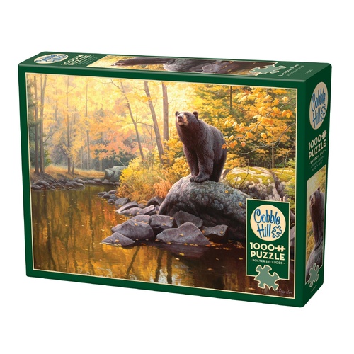 Cobble Hill Black Bear Pond Jigsaw Puzzle incl Poster 1000 Pieces