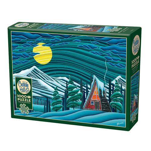 Cobble Hill Winter Tranquility Jigsaw Puzzle incl Poster 1000 Pieces