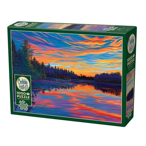 Cobble Hill Sunset Adult Jigsaw Puzzle incl Poster 1000 Pieces