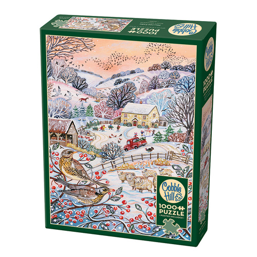 Cobble Hill Hilltop Farm Jigsaw Puzzle incl Poster 1000 Pieces