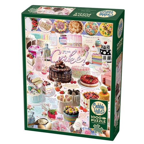Cobble Hill Cake Time Adult Jigsaw Puzzle incl Poster 1000 Pieces