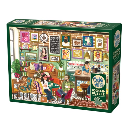 Cobble Hill Coffee Please Jigsaw Puzzle incl Poster 1000 Pieces
