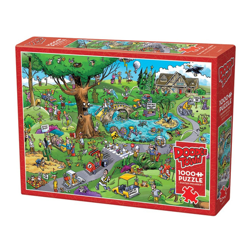 Cobble Hill Doodletown Par for Course Jigsaw Puzzle 1000 Piece (COB44502)