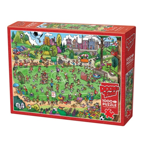 Cobble Hill DoodleTown: Offside Antics Jigsaw Puzzle 1000 Pieces