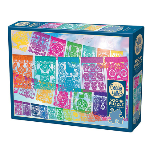 Cobble Hill Papel Picado Jigsaw Puzzle incl Poster 500 Piece (COB45035)