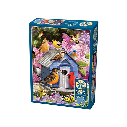 Cobble Hill Spring Birdhouse Jigsaw Puzzle 500 Piece (COB45042)