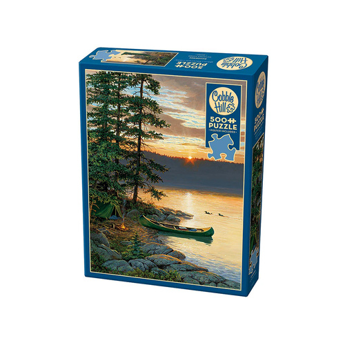 Cobble Hill Canoe Lake Jigsaw Puzzle incl Poster 500 Piece (COB45053)