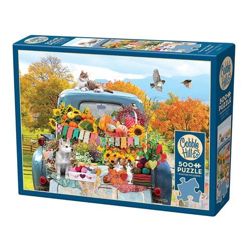 Cobble Hill Country Truck in Autumn Jigsaw Puzzle 500 Pieces (COB45063)