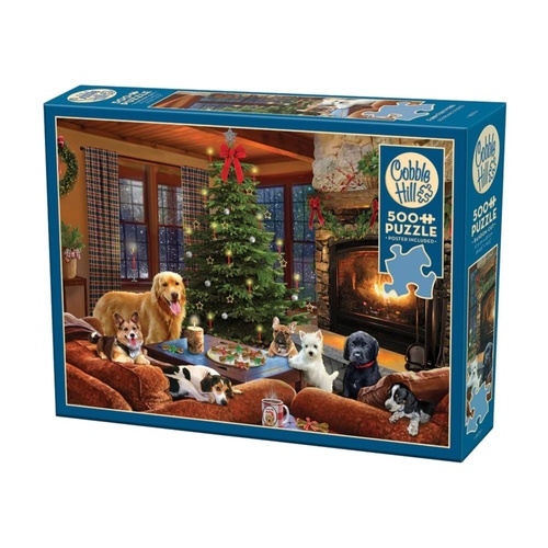 Cobble Hill Furry Festivities Jigsaw Puzzle 500 Pieces