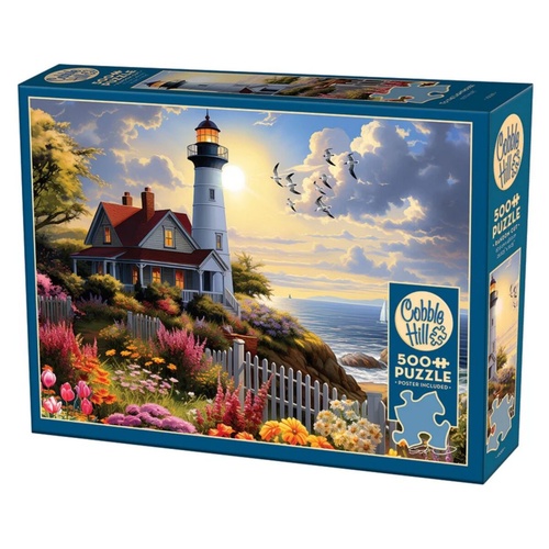 Cobble Hill To The Lighthouse Jigsaw Puzzle 500 Pieces