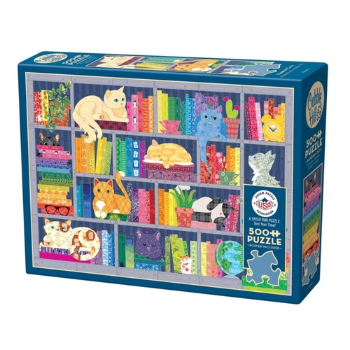 Cobble Hill Rainbow Cats Jigsaw Puzzle 500 Pieces