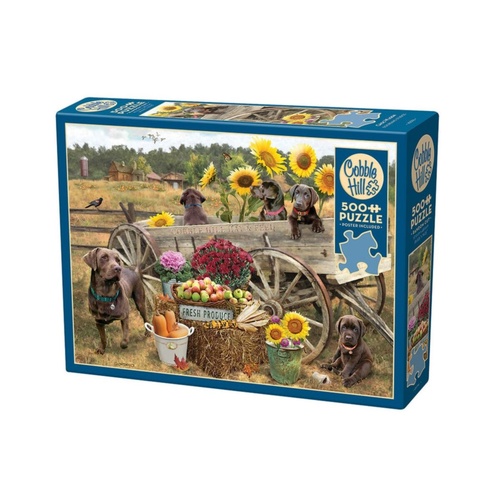 Cobble Hill Choc Wagon Jigsaw Puzzle incl Poster 500 Pieces