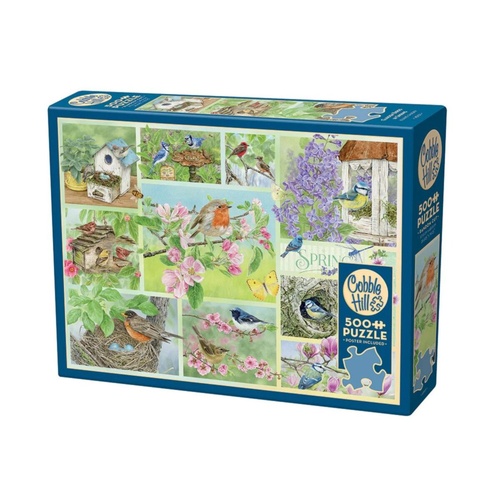 Cobble Hill Garden Birds in Spring Jigsaw Puzzle 500 Pieces