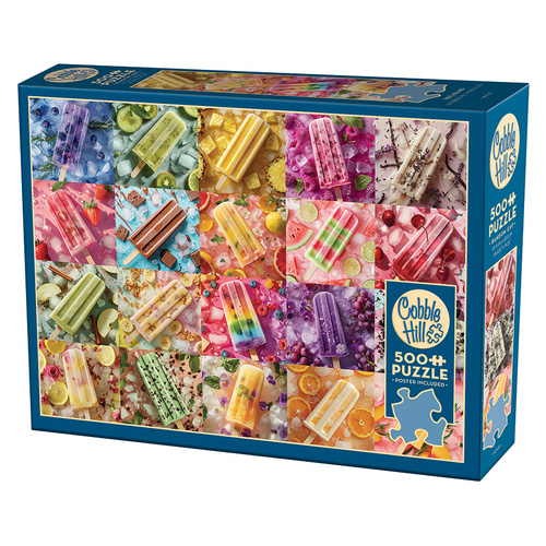 Cobble Hill Ice Lollies Jigsaw Puzzle incl Poster 500 Pieces