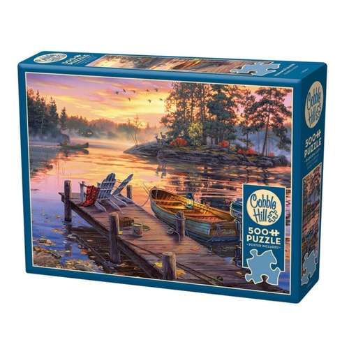 Cobble Hill Morning Paradise Jigsaw Puzzle incl Poster 500 Pieces