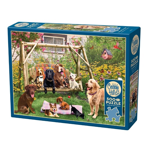 Cobble Hill Doggie Daycare Jigsaw Puzzle incl Poster 500 Pieces