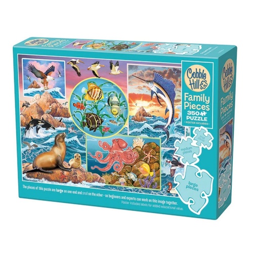 Cobble Hill Ocean Magic Family Pieces Jigsaw Puzzle 350 Pieces
