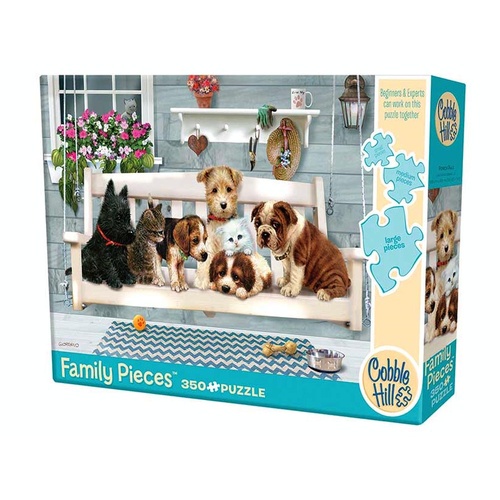 Cobble Hill Porch Pals Family Pieces Jigsaw Puzzle 350 Piece (COB47006)