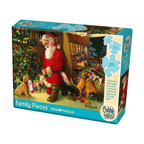 Cobble Hill Santas Lucky Stocking Family Pieces Jigsaw Puzzle 350pc (COB47012)