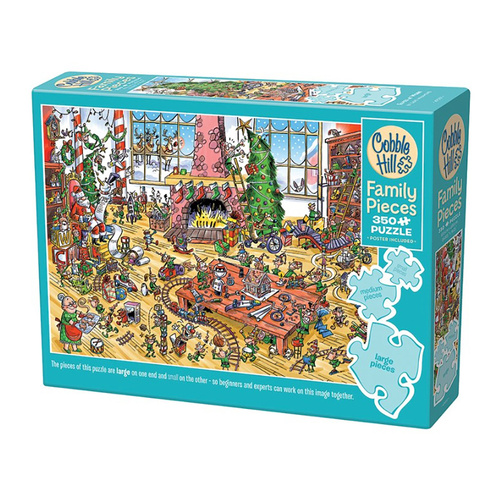 Cobble Hill Elves at Work Family Pieces Jigsaw Puzzle 350 Piece (COB47019)